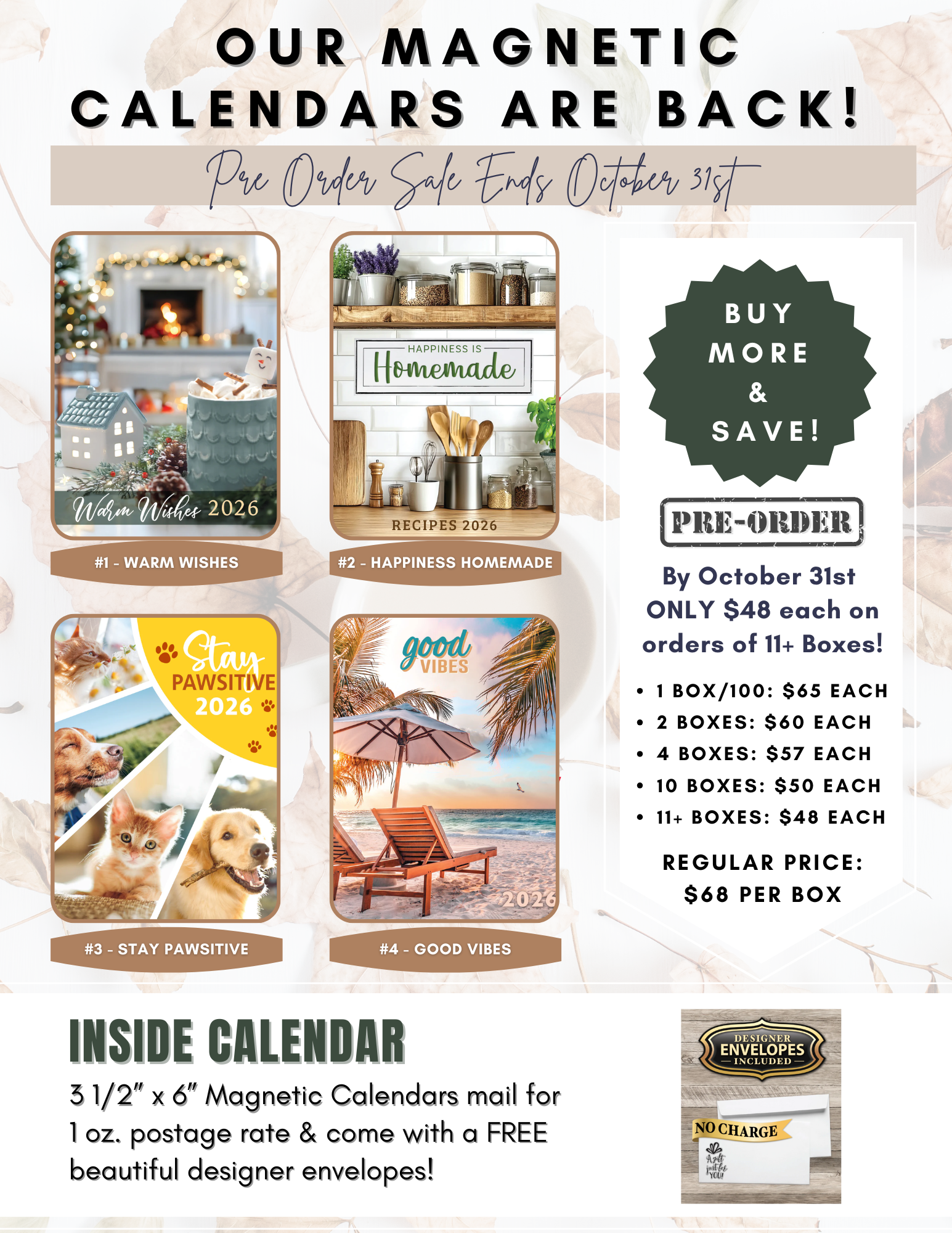 2026 Holiday Calendar Sale