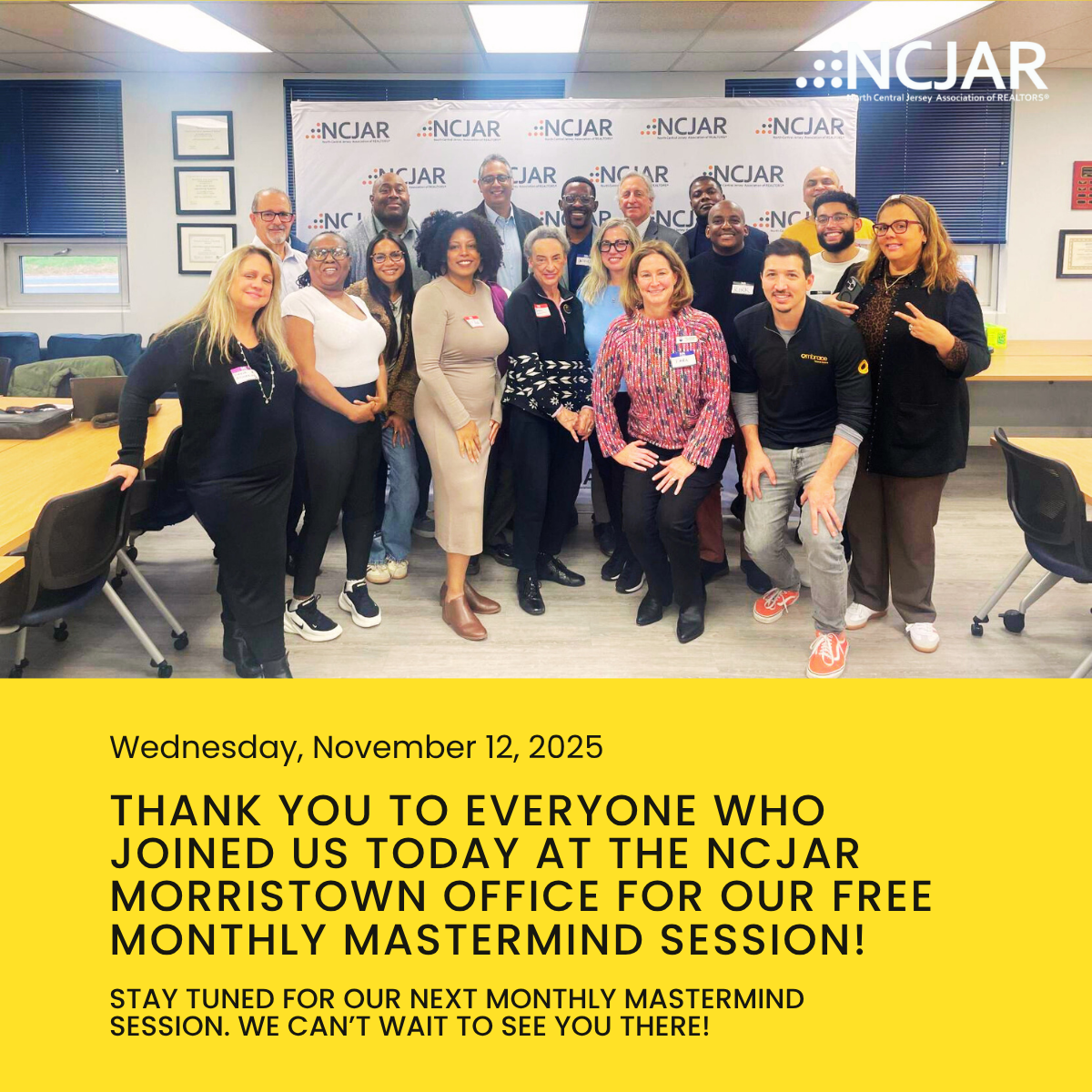Mastermind Session at NCJAR Morristown 1112