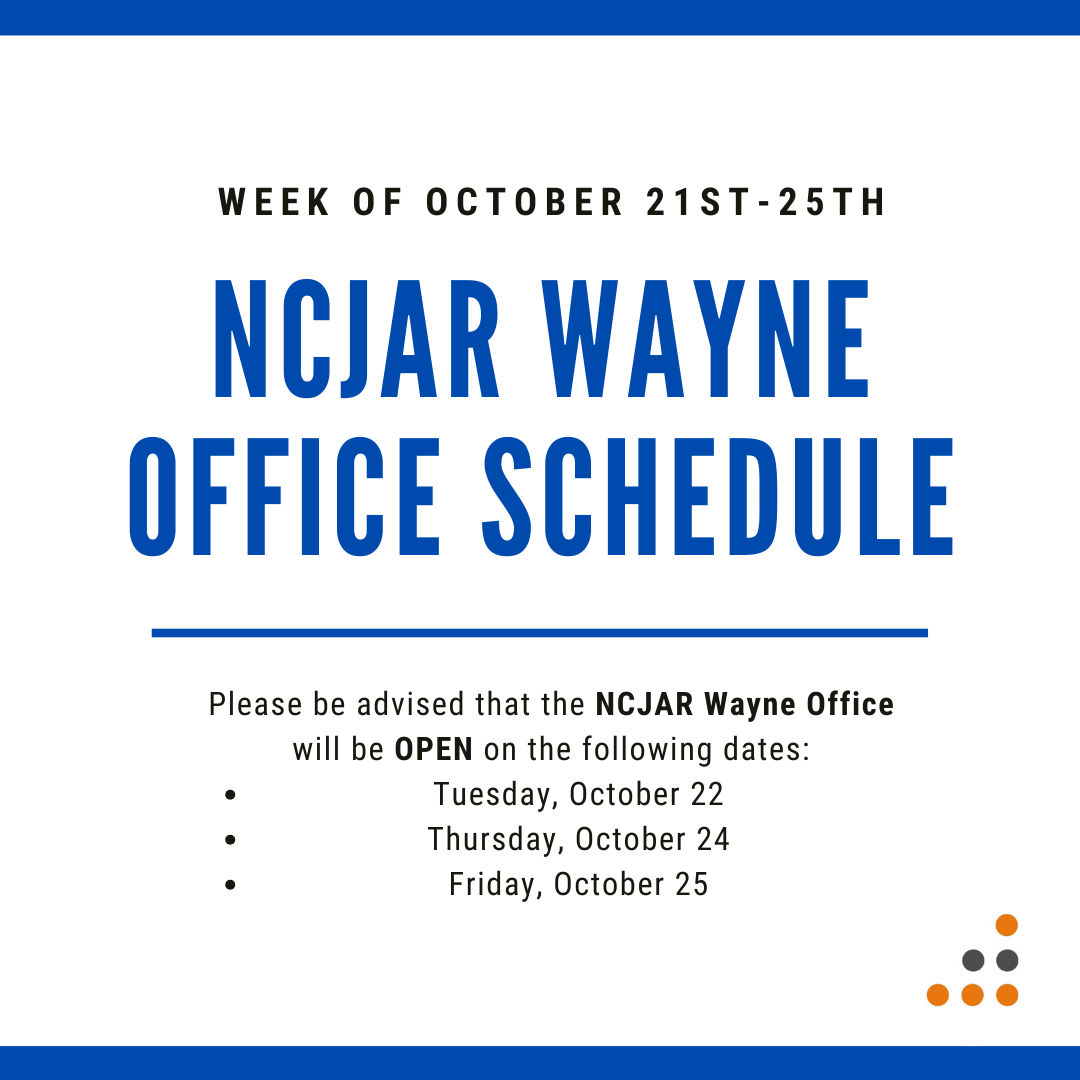 NCJAR Wayne Office Schedule 3