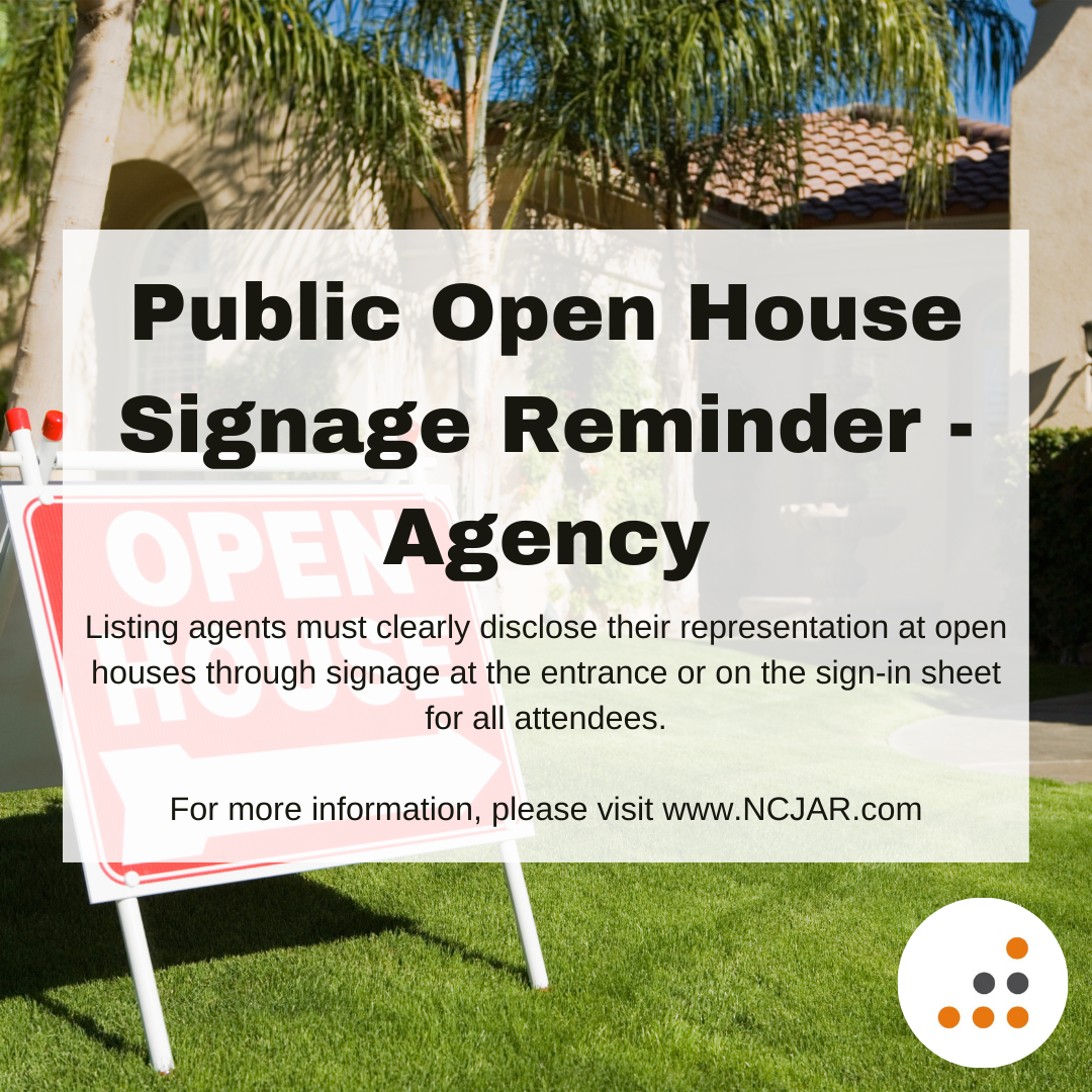 Public Open House Signage Reminder Agency