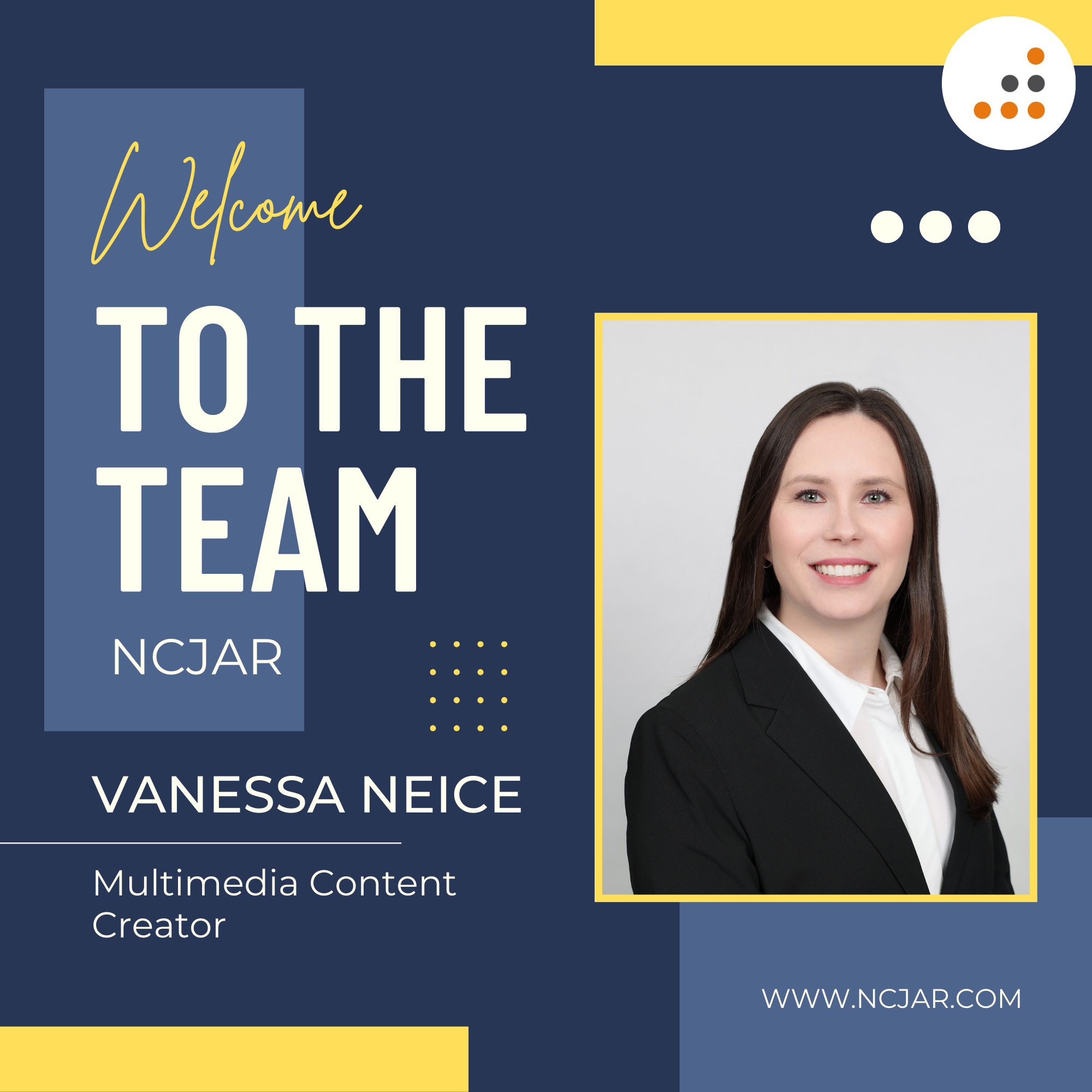 Welcome Vanessa at NCJAR