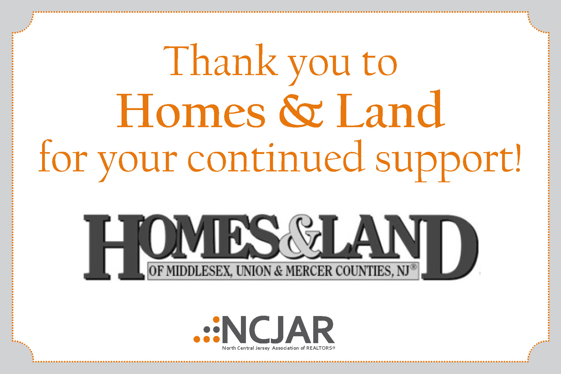 Homes & Land COE 2016 Sponsor