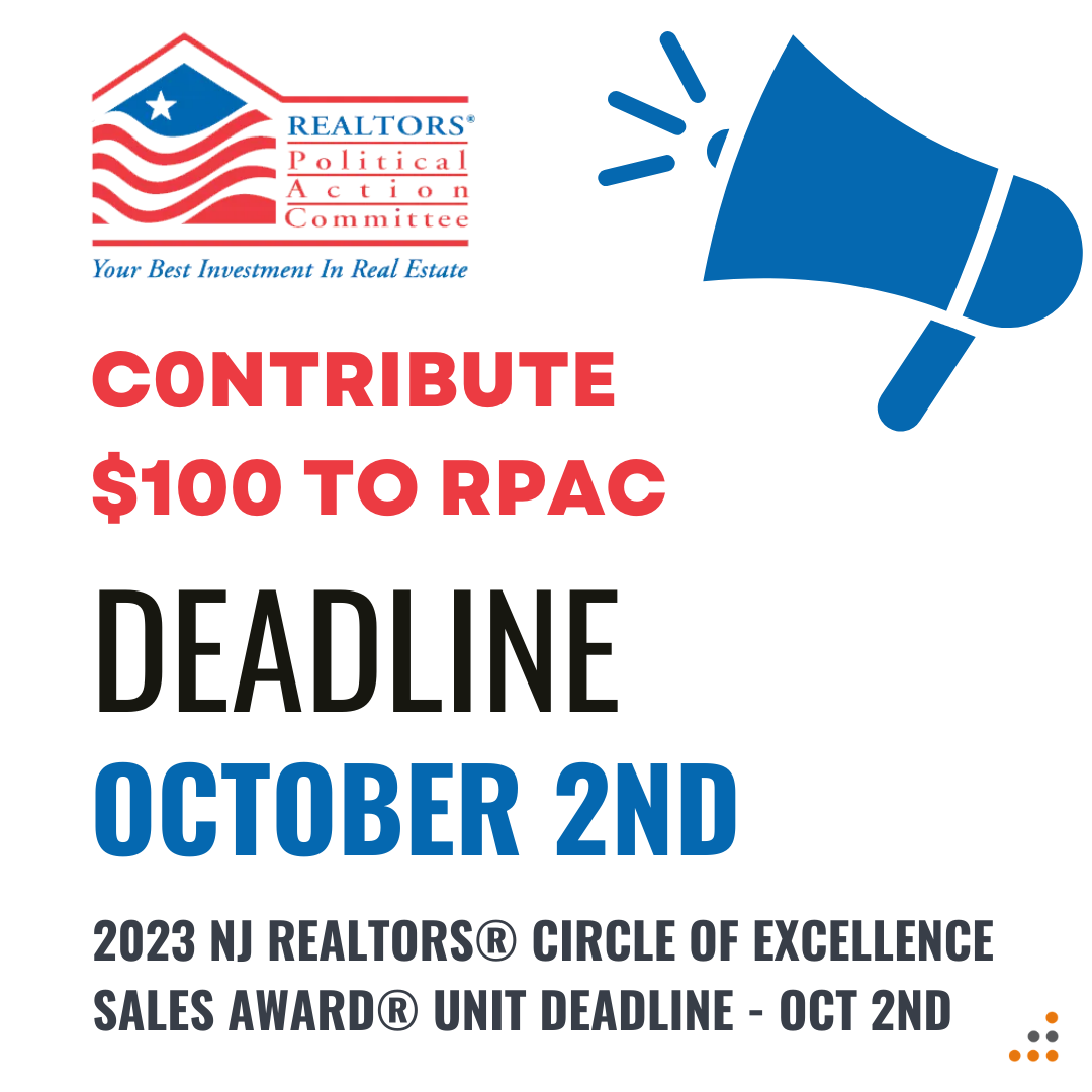 Elevate Your Real Estate Career: RPAC COE $100 Unit Deadline - Oct 2nd